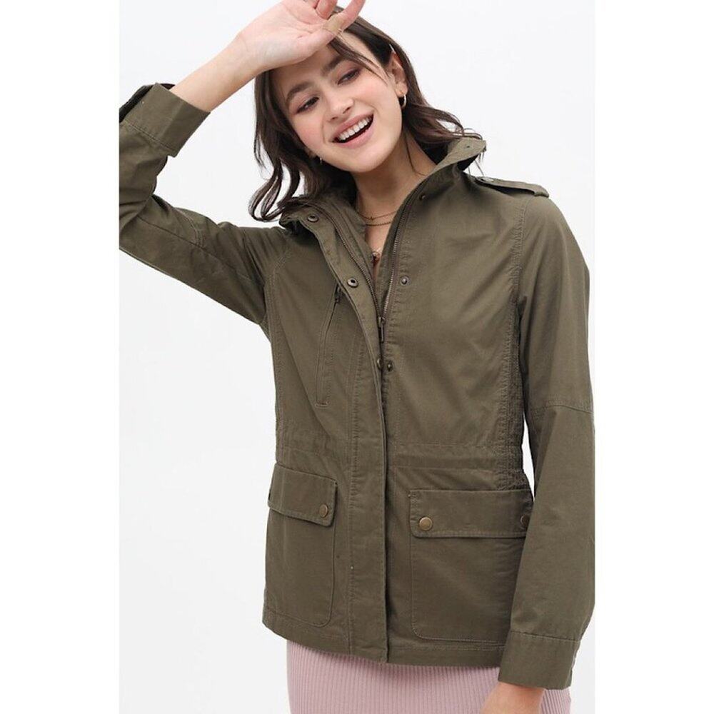 A216 • Olive Utility Anorak Military Jacket